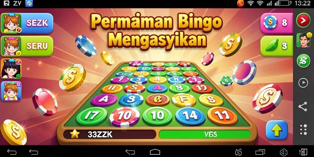 Gameplay Bingo yang mengasyikkan dan penuh warna di 33ZK.