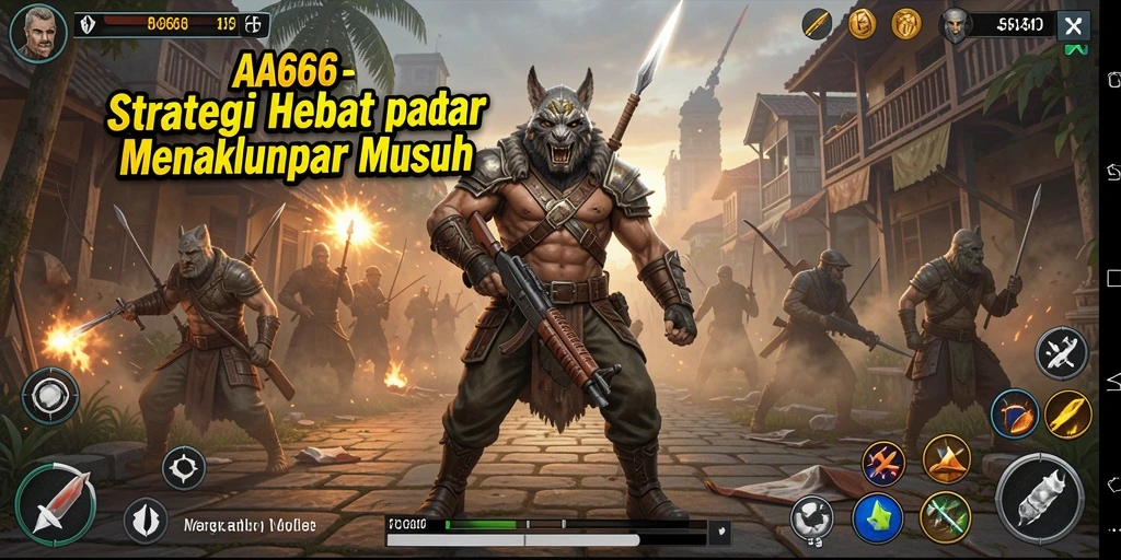 Tampilan gameplay Strategy yang menegangkan dan menarik di AA666.