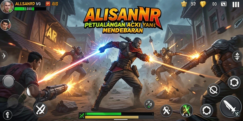 Tampilan aksi seru dalam ALISANRP yang penuh ketegangan.