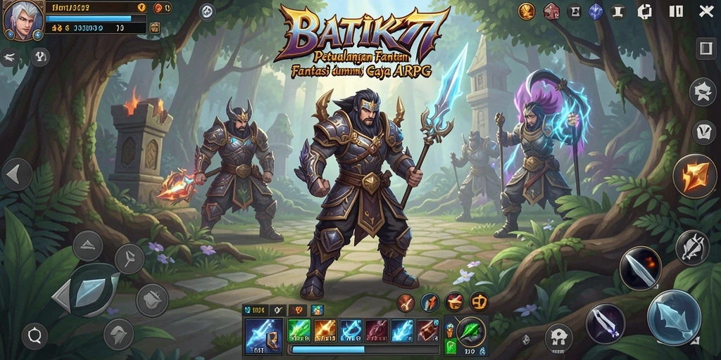 Tampilan gameplay menarik dari BATIK77 dalam pertempuran ARPG.
