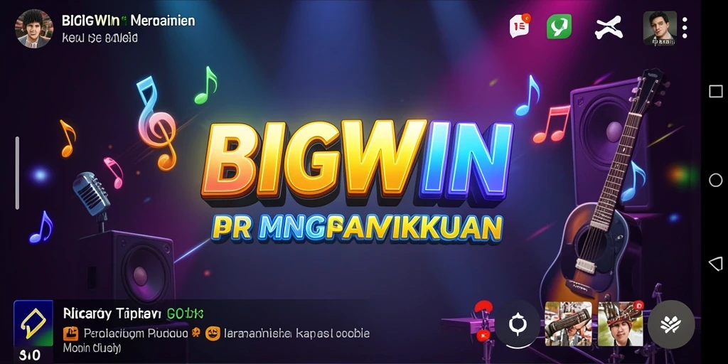 Tampilan utama game <strong>BIGWIN</strong> dengan gameplay musik yang menarik.