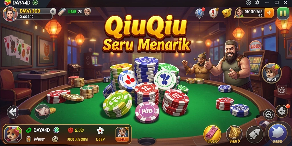 Tampilan gameplay QiuQiu yang seru dan menarik dari DAYA4D.