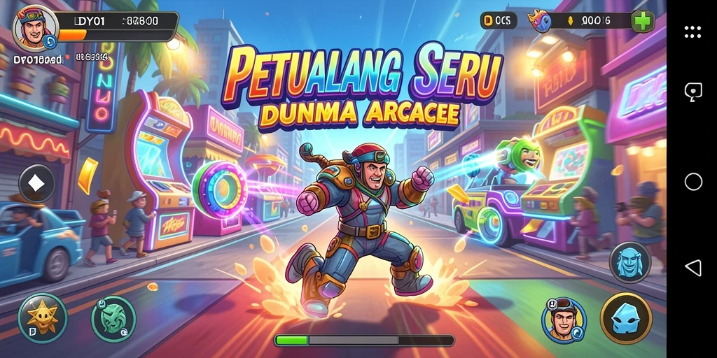 Tampilan gameplay seru dari DY01 dalam genre Arcade.