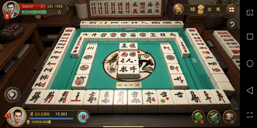 Screenshot gameplay GAMERP yang menunjukkan momen seru permainan Mahjong.