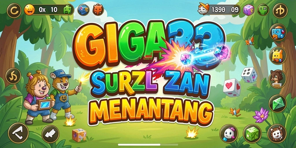 Tampilan gameplay GIGA33 dengan berbagai teka-teki Puzzle yang menarik.