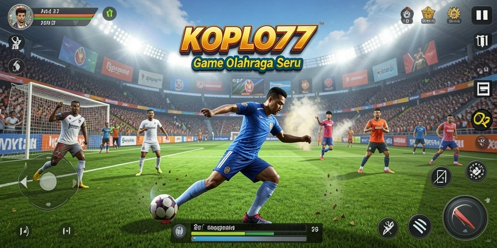 Screenshot KOPLO77 yang menampilkan aksi seru dalam pertandingan olahraga.