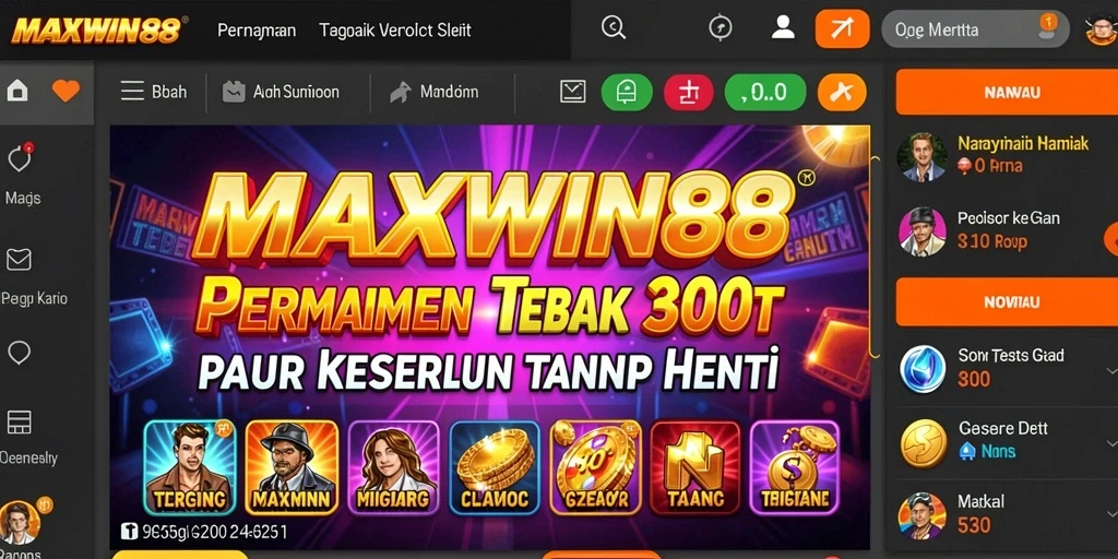 Tampilan gameplay Slot yang mendebarkan dari MAXWIN88.