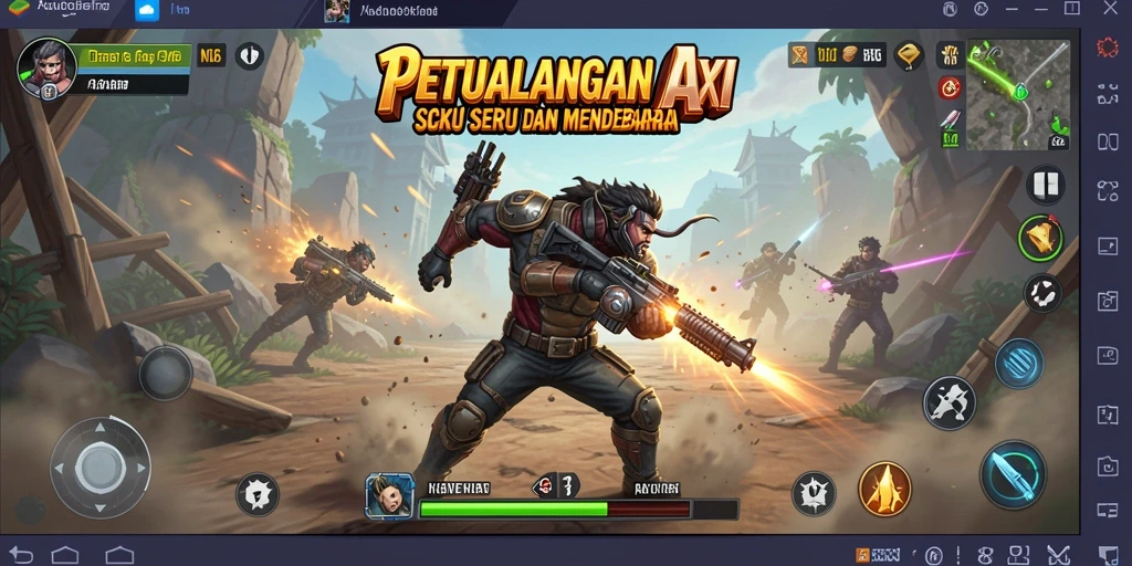 Screenshot N06 yang menunjukkan aksi gameplay mendebarkan.