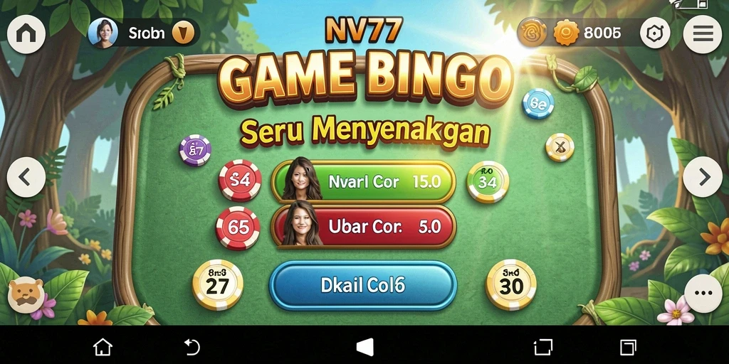 Tampilan gameplay NV77 yang seru dalam permainan Bingo.