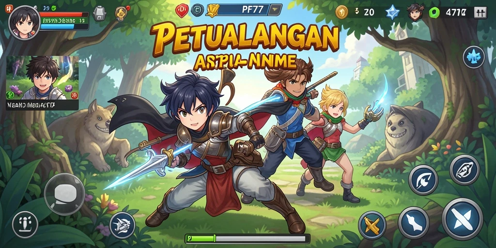 Gameplay PF777 yang penuh aksi dan petualangan Anime.