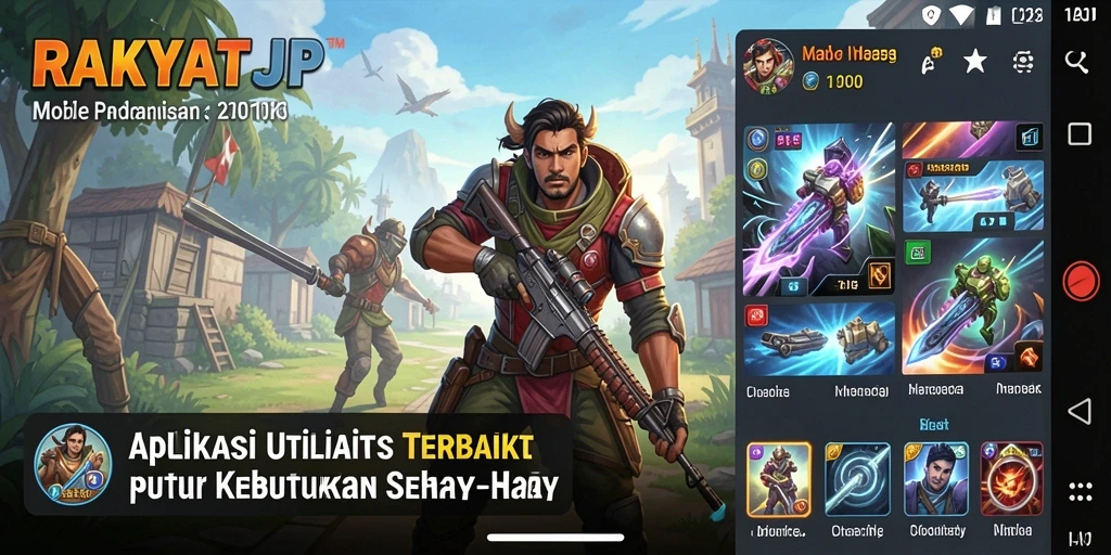 Tampilan menarik dan antarmuka yang user-friendly di RAKYATJP.