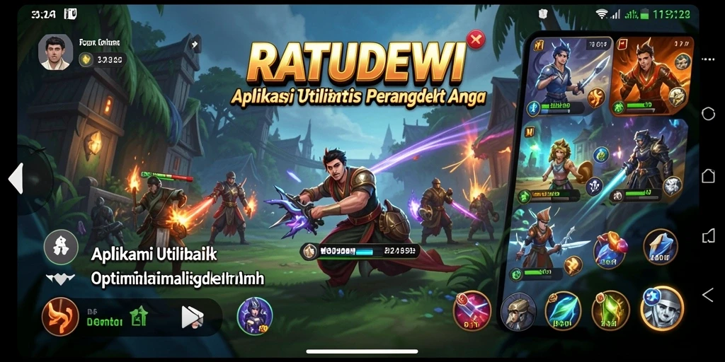 Tampilan antarmuka sederhana dari RATUDEWI yang memudahkan pengguna.