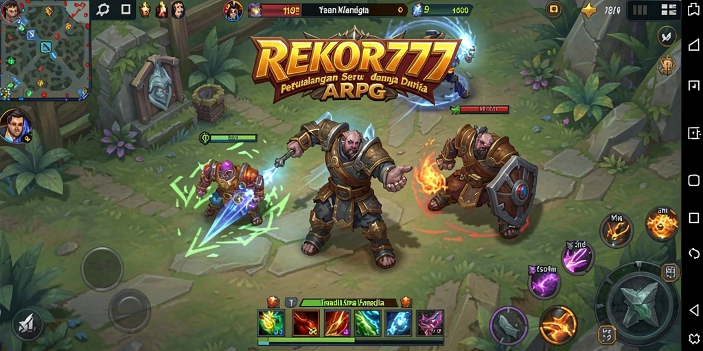 Tampilan gameplay seru dalam petualangan ARPG di REKOR777.