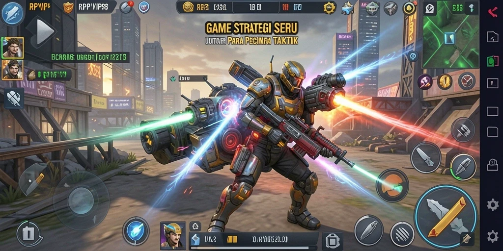 Screenshot RPVIP8 menampilkan gameplay strategi yang intens dan mendebarkan.