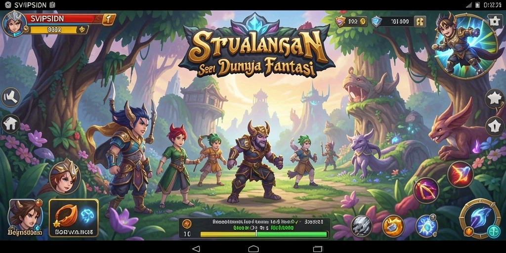 Gameplay <strong>SVIPSIDN</strong> dengan tantangan petualangan yang menarik.