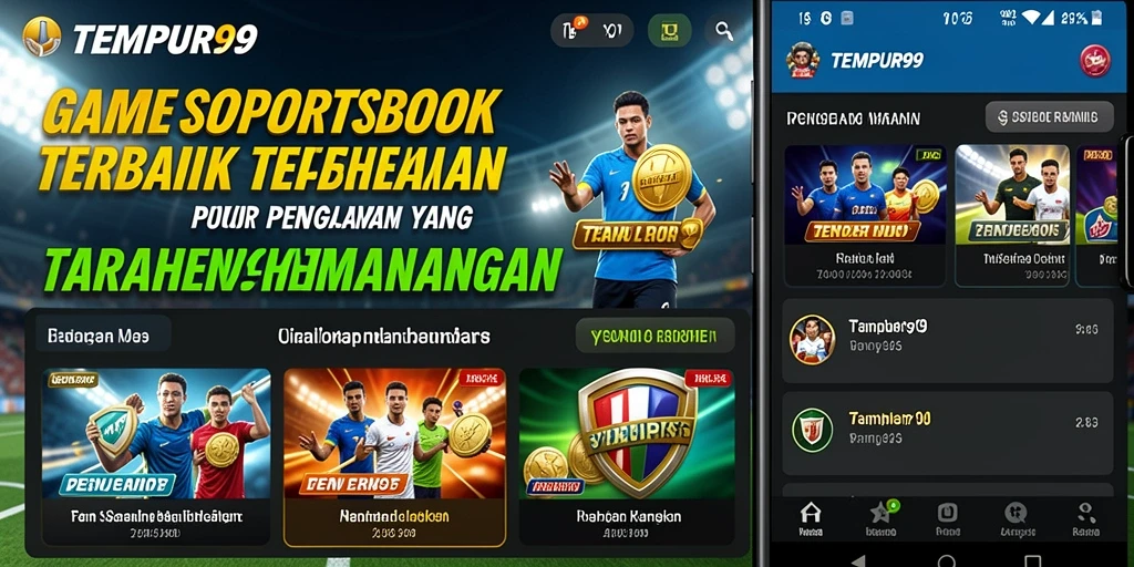 Tampilan gameplay Sportsbook TEMPUR99 dengan antarmuka yang menarik.